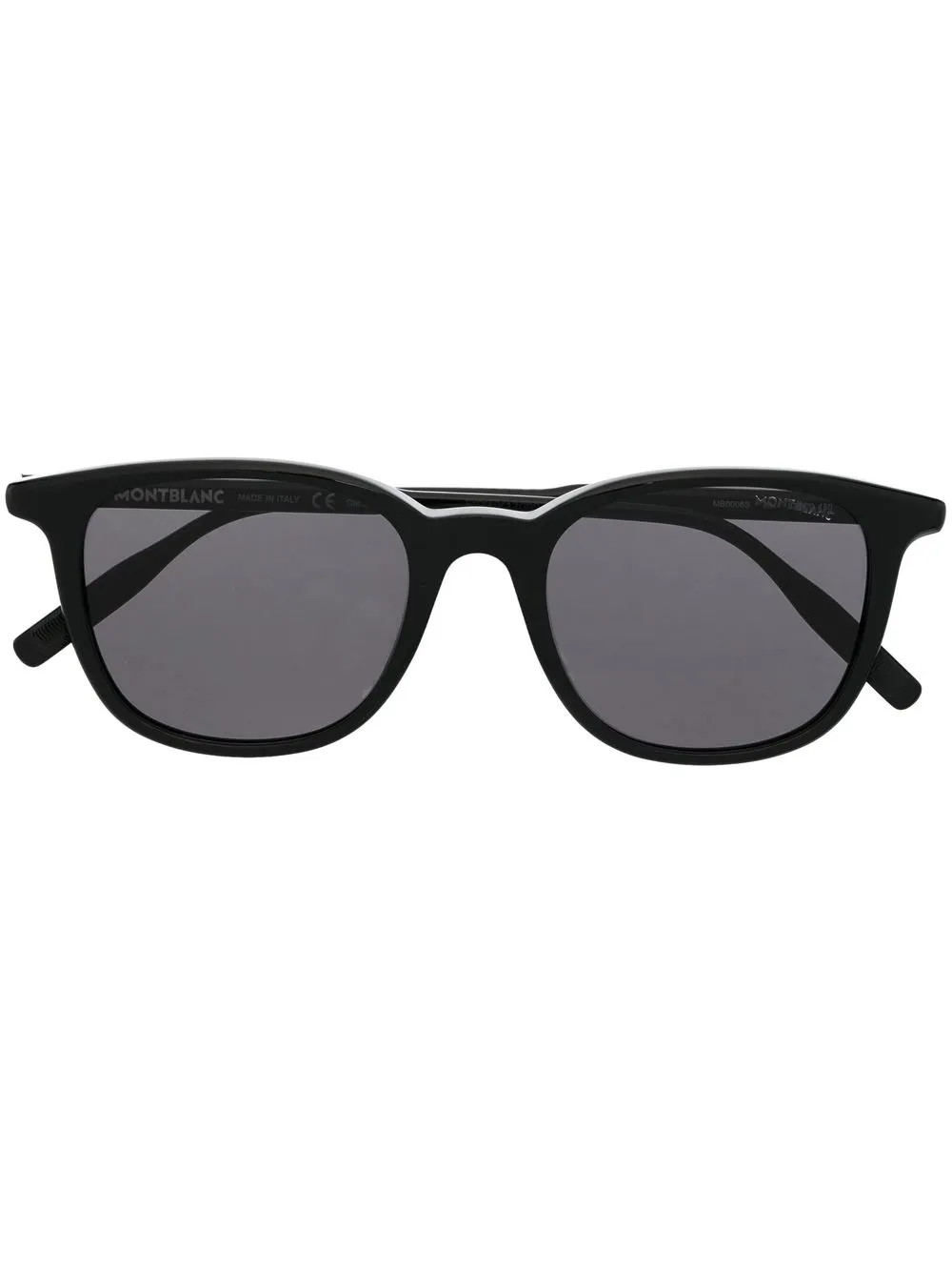 

Montblanc round-frame tinted sunglasses - Black
