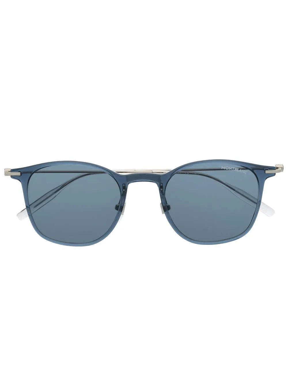 

Montblanc round-frame tinted sunglasses - Blue