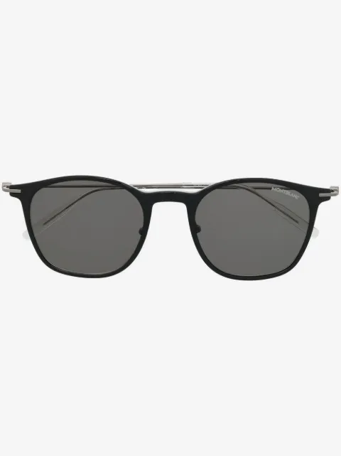 Montblanc round-frame tinted sunglasses 