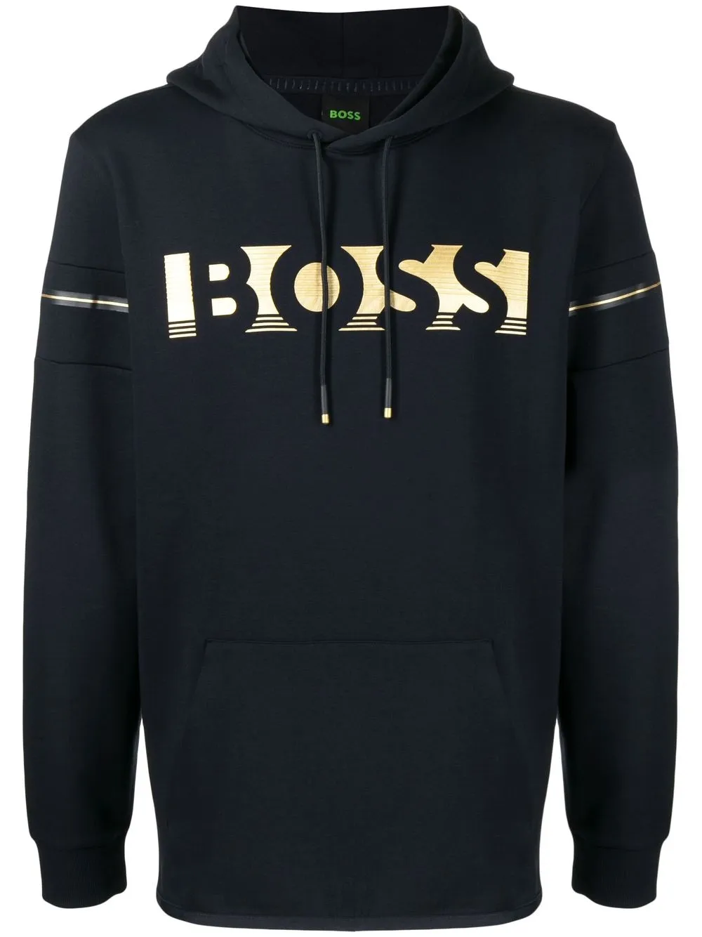 

BOSS hoodie con logo estampado - Negro