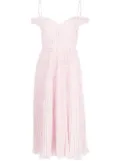 Self-Portrait off-shoulder empire-line dress - Pink