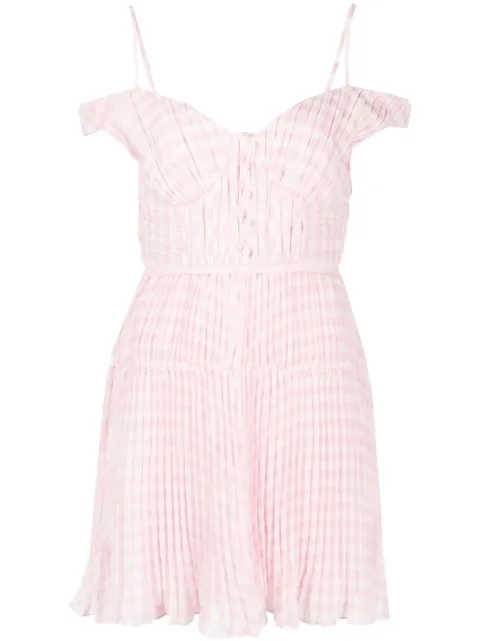 off-shoulder empire-line dress