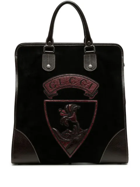 Gucci Pre-Owned coat of arms patch tote