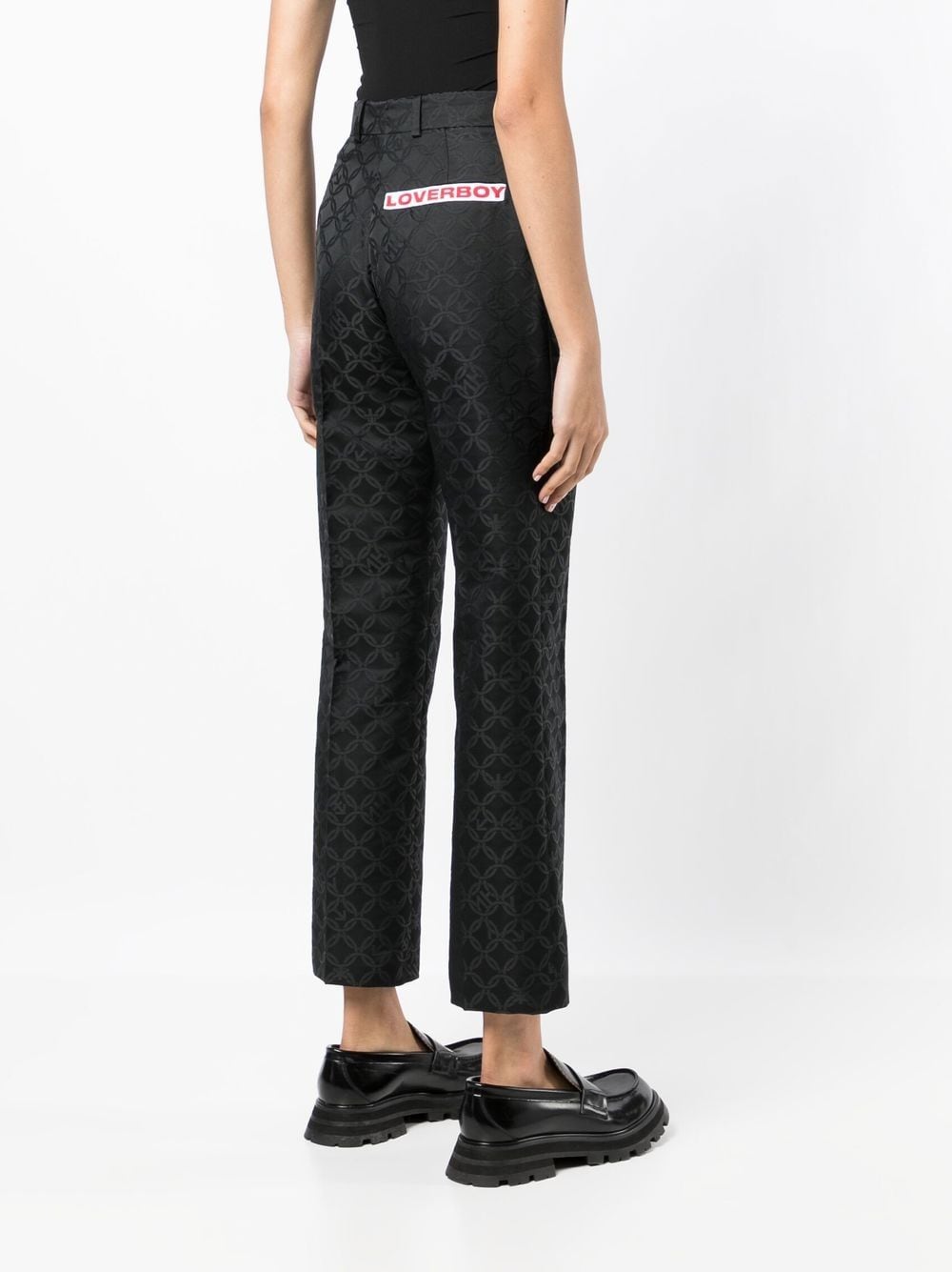 Charles Jeffrey Loverboy jacquard-pattern straight-leg Trousers