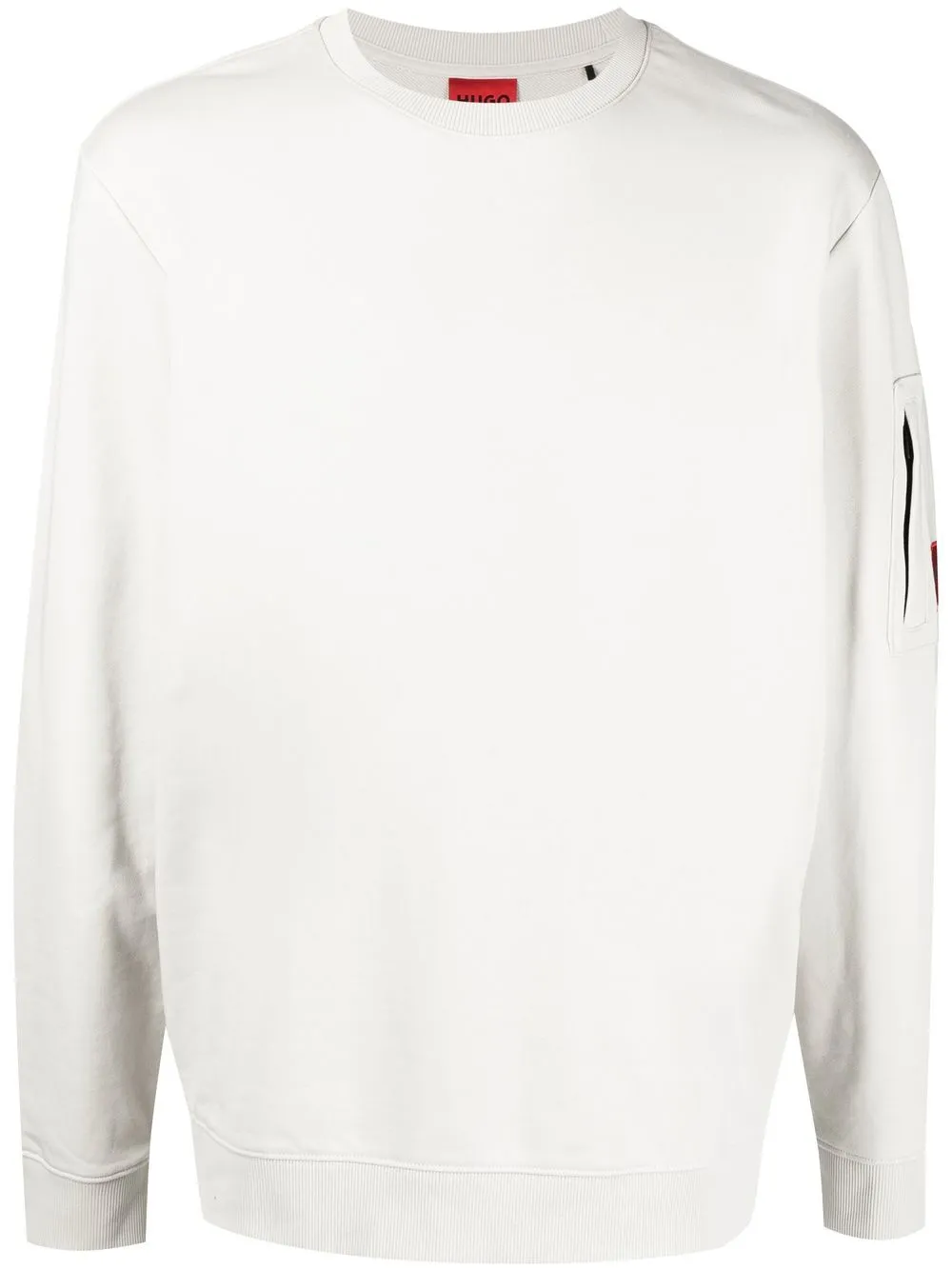 

HUGO logo0patch sweatshirt - Grey