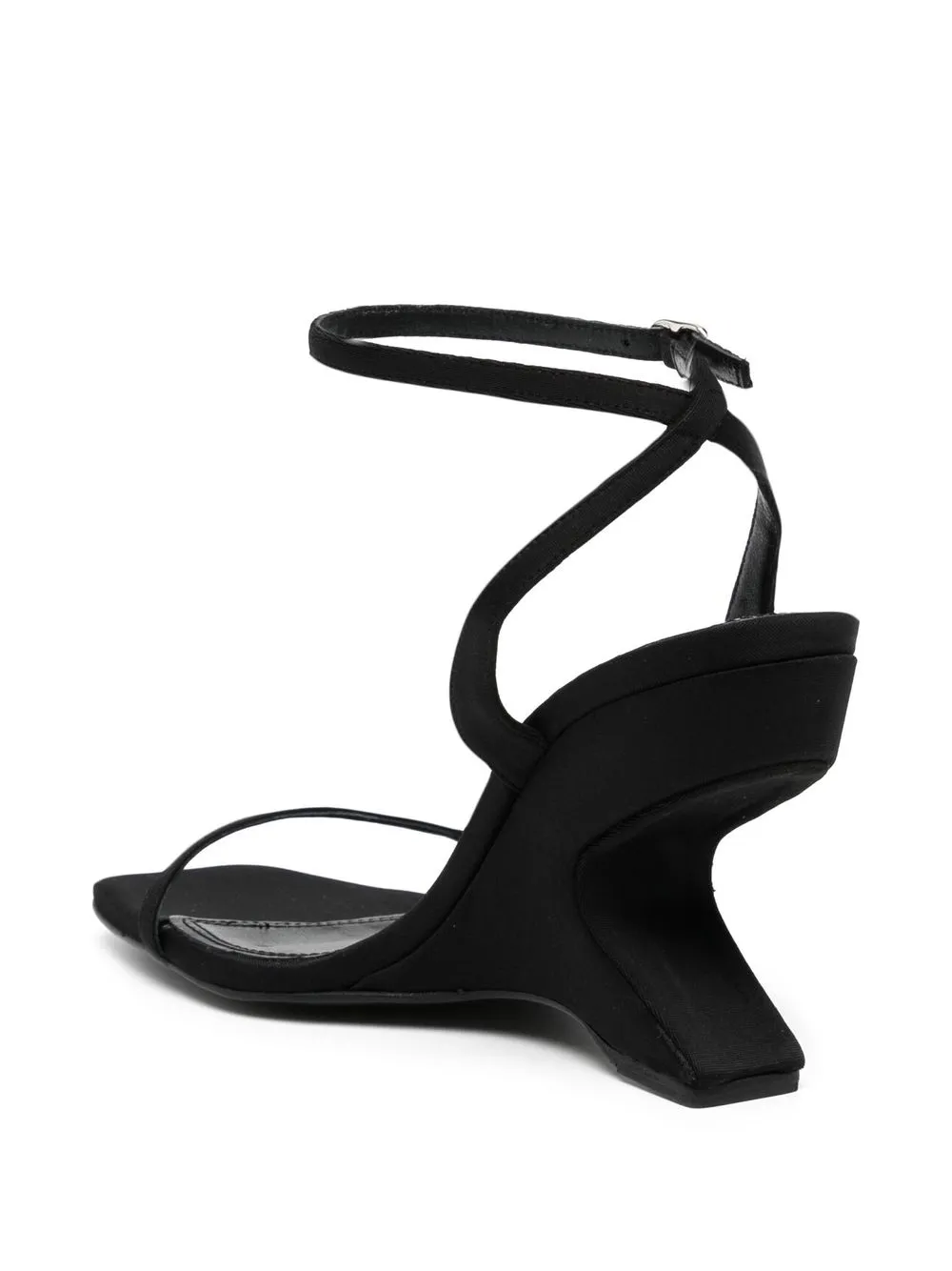 Coperni Gravity sandalen met bewerkte hak Zwart