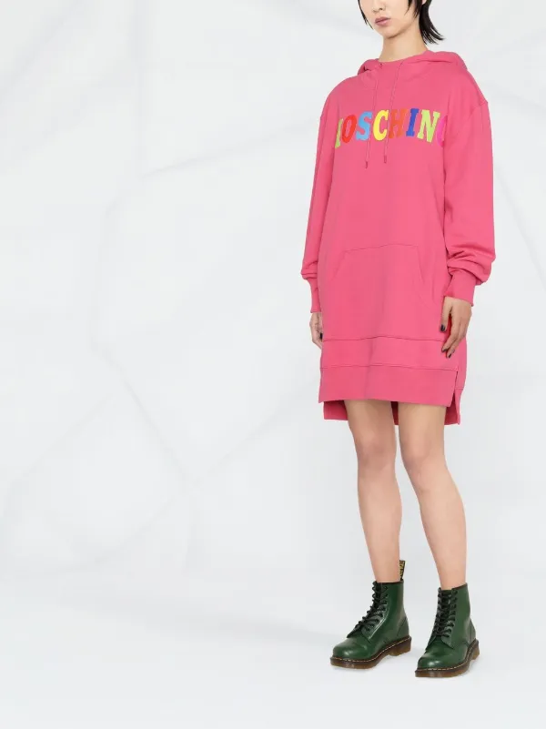 pink long hoodie dress Derrty Pink Womens Hoodie Dress  Derrty Ent