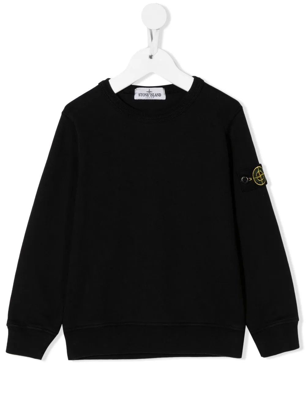 

Stone Island Junior sudadera con parche del logo - Azul