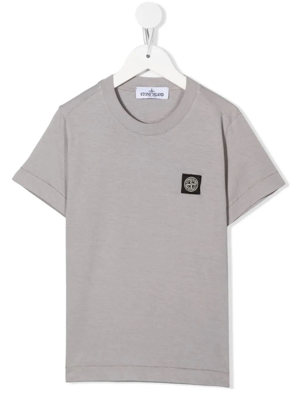 

Stone Island Junior Compass-logo crew neck T-shirt - Grey