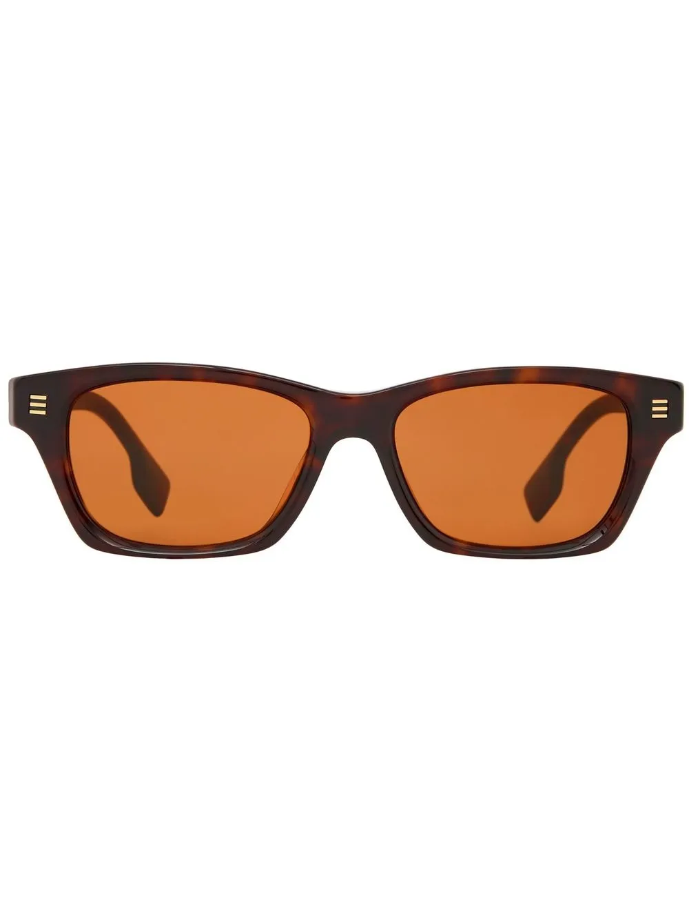 

Burberry rectangular tortoiseshell-effect sunglasses - Brown