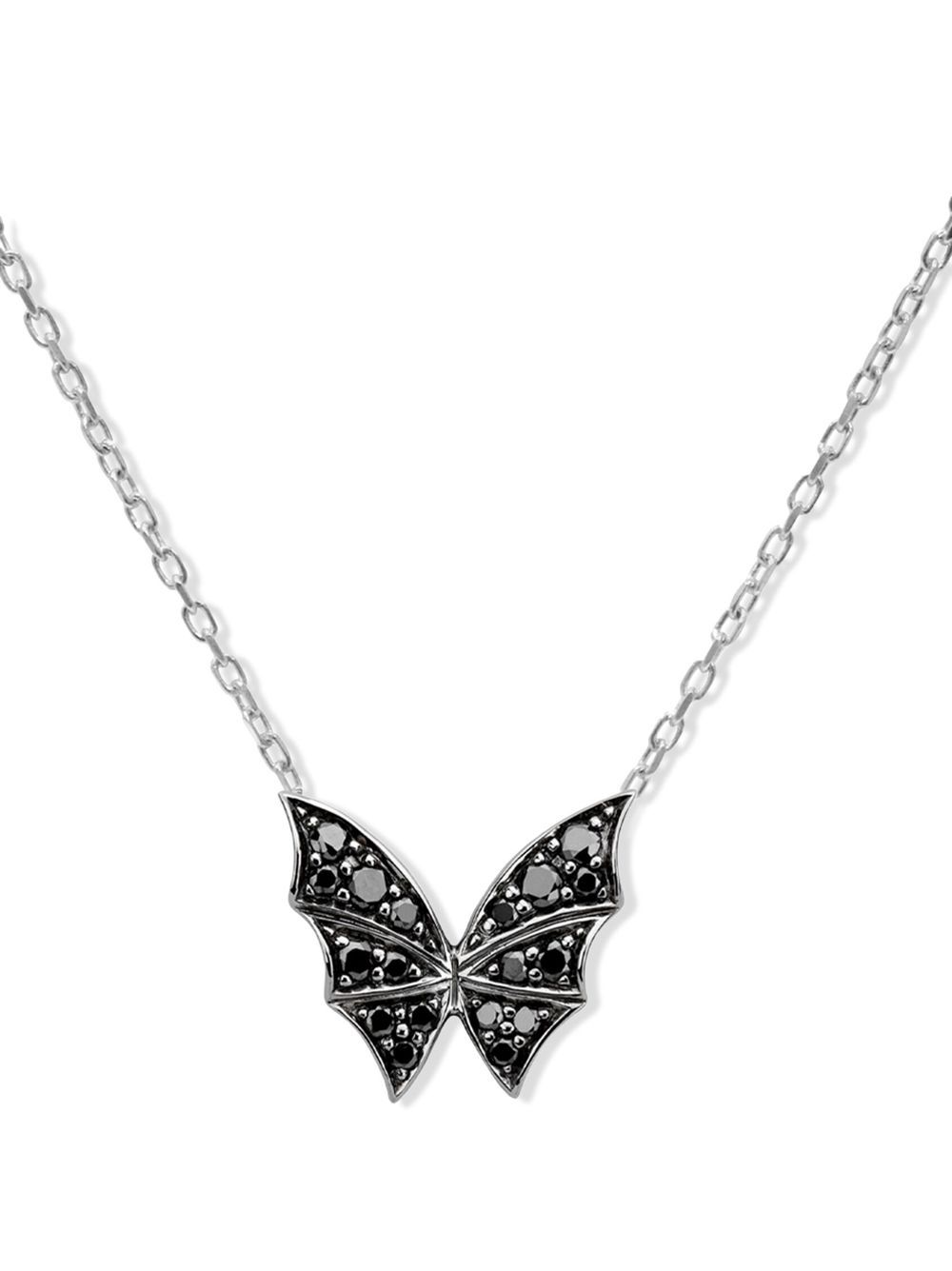 

Stephen Webster collar Fly By Night con dije en oro blanco de 18kt con diamantes - Plateado