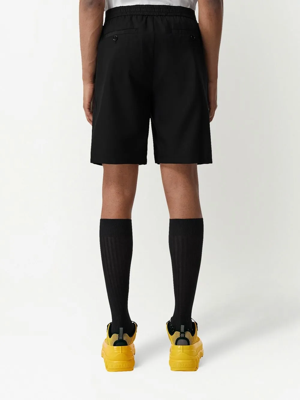 burberry 羊毛斜纹布休闲短裤 图 4