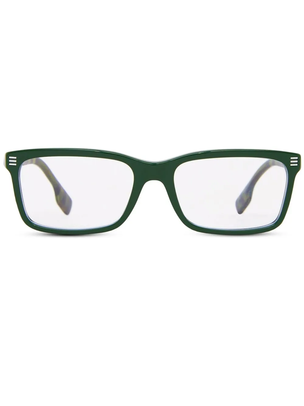 

Burberry logo-detail rectangle-frame glasses - Green