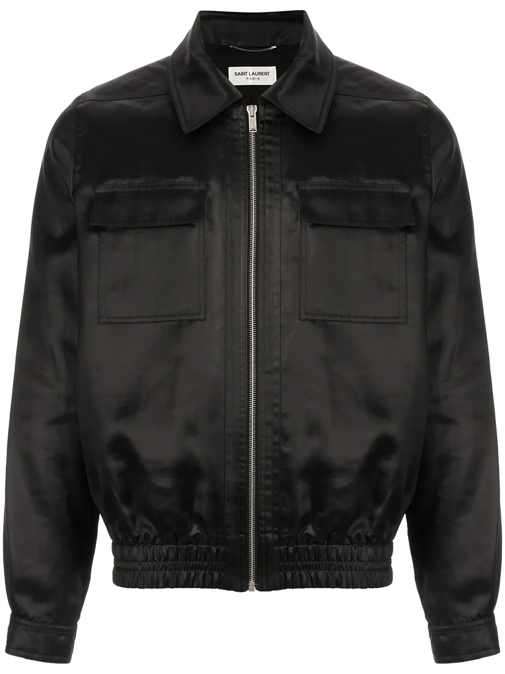 

Saint Laurent chamarra bomber con cierre - Negro