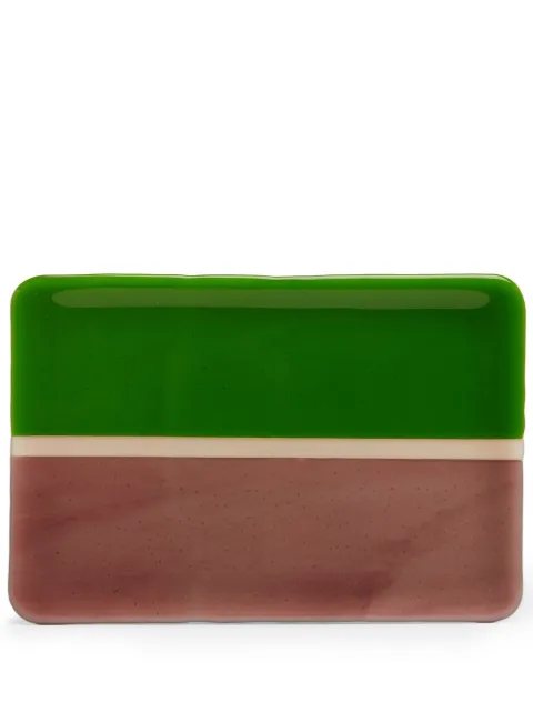Les-Ottomans Murano colour-block tray