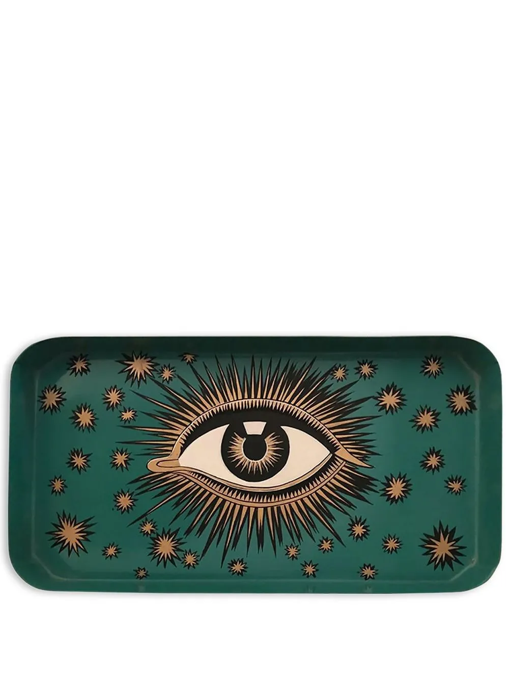 

Les-Ottomans eye-motif tray - Green