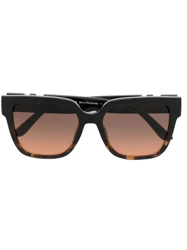 Michael Kors Black MK Logo Square Sunglasses Michael Kors MK2188 WASHINGTON Square Sunglasses For Men main image 3