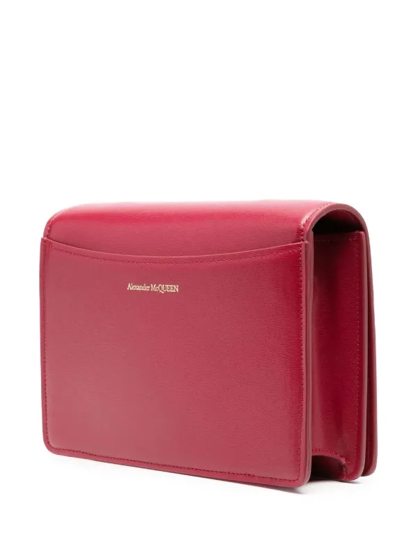 Alexander McQueen Four Ring Shoulder Bag | Red | FARFETCH