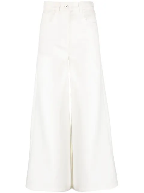 wide-leg cropped trousers