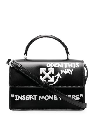 Off-White Black Jitney 1.4 Handbag