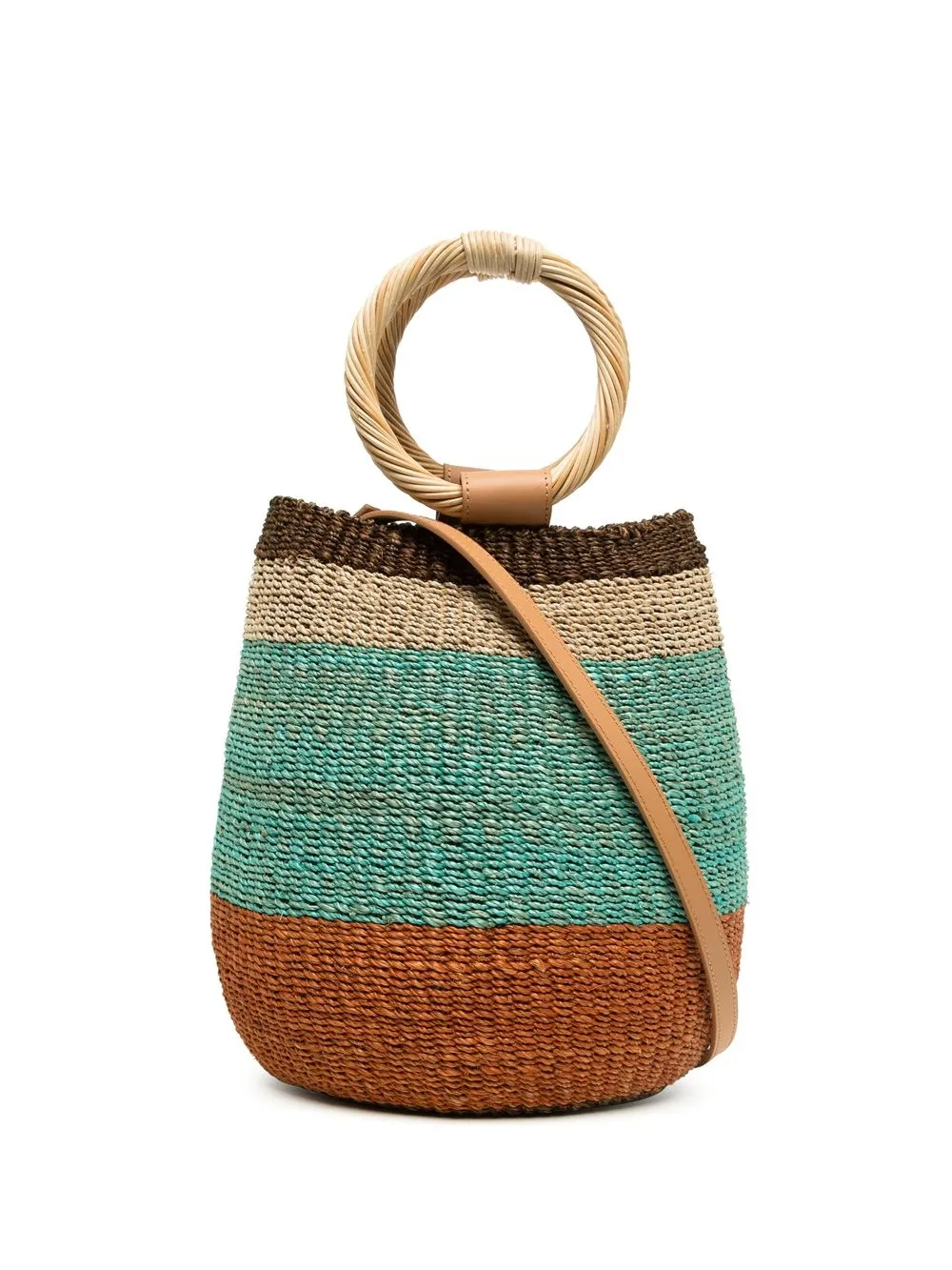 

Aranaz Medri striped tote - Neutrals