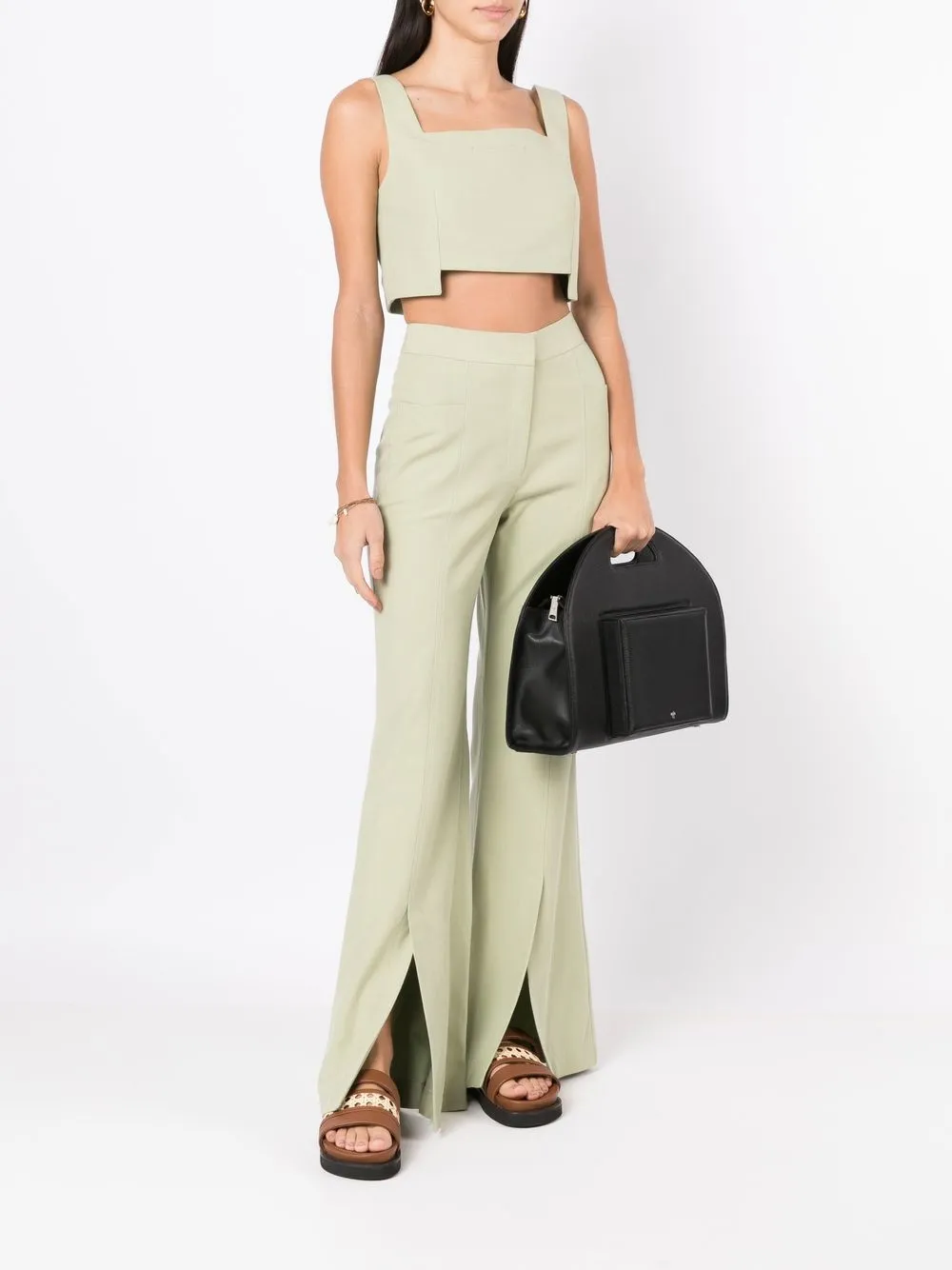 MISCI Flared broek - Groen