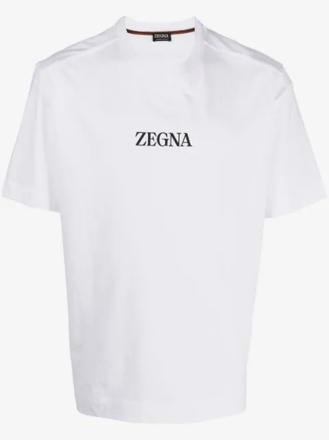 Zegna playera con logo estampado