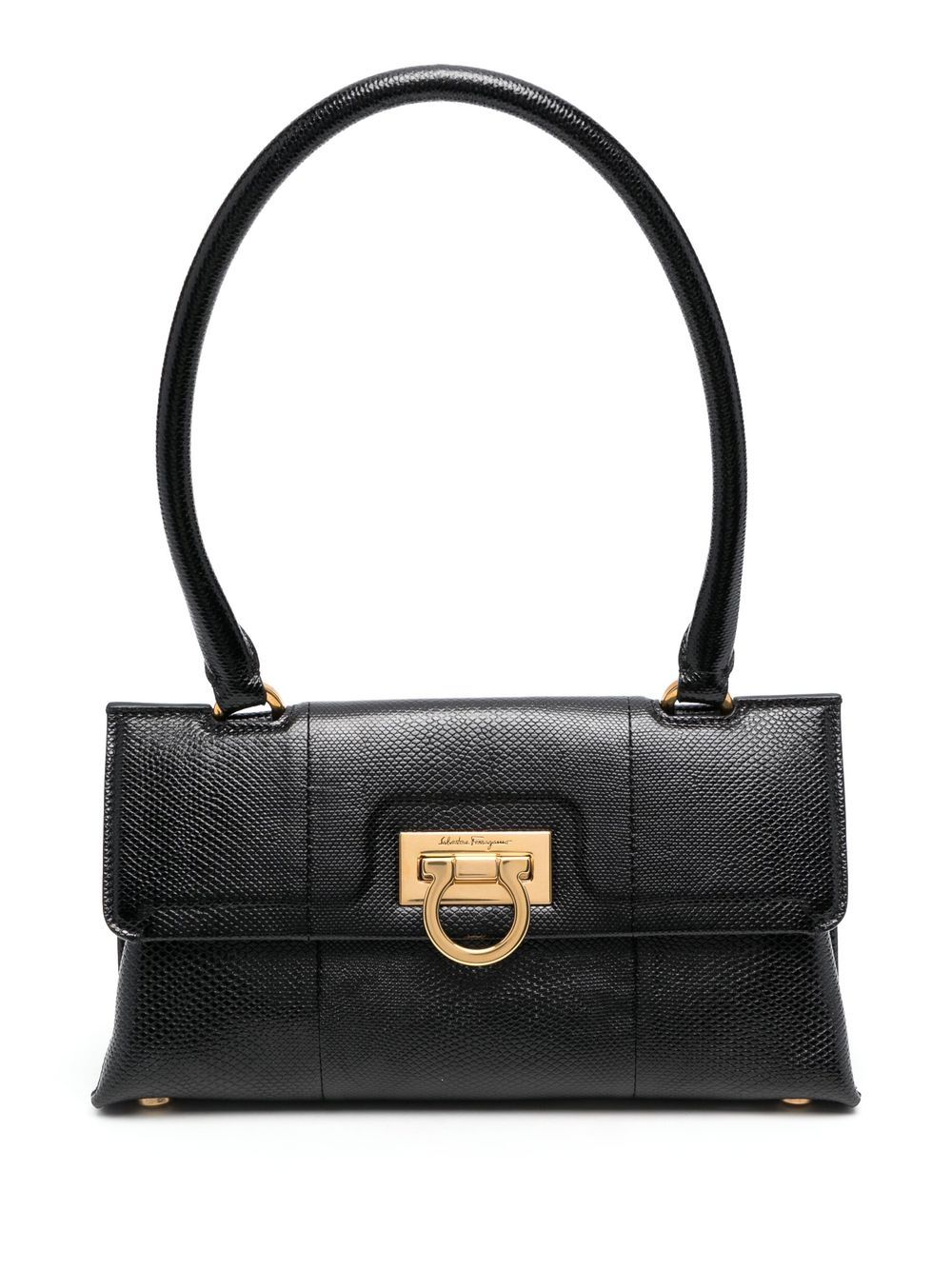 

Salvatore Ferragamo bolsa de hombro con aplique Gancini - Negro