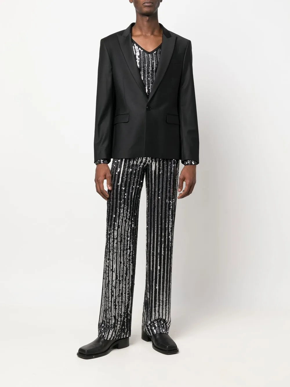 Karl Lagerfeld x Alled-Martinez 亮片长裤 图 2