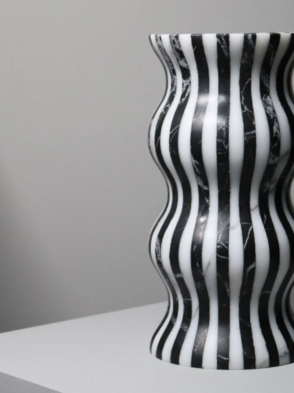 Versilla Striped Marble Vase
