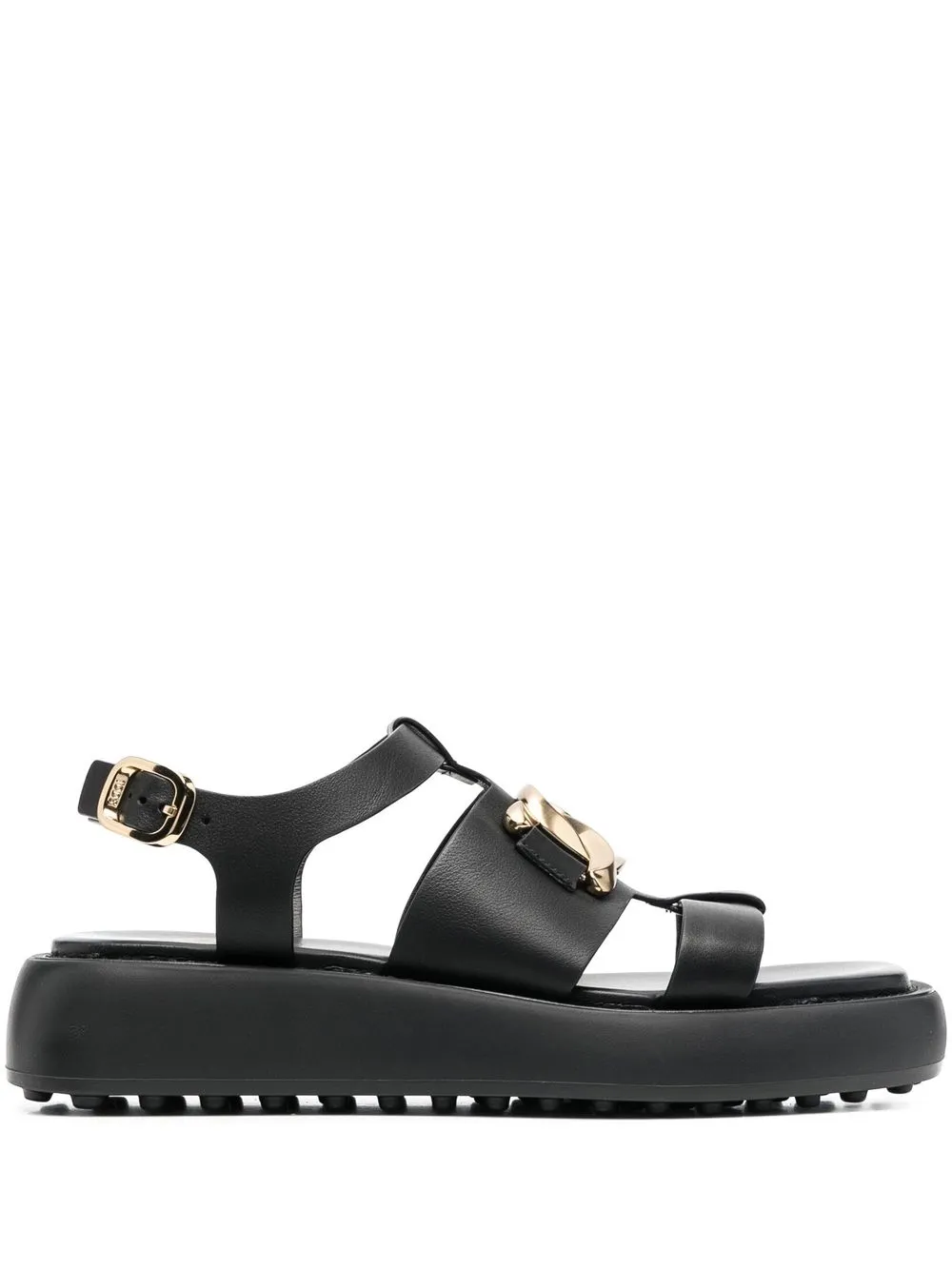 

Tod's sandalias con puntera abierta - Negro