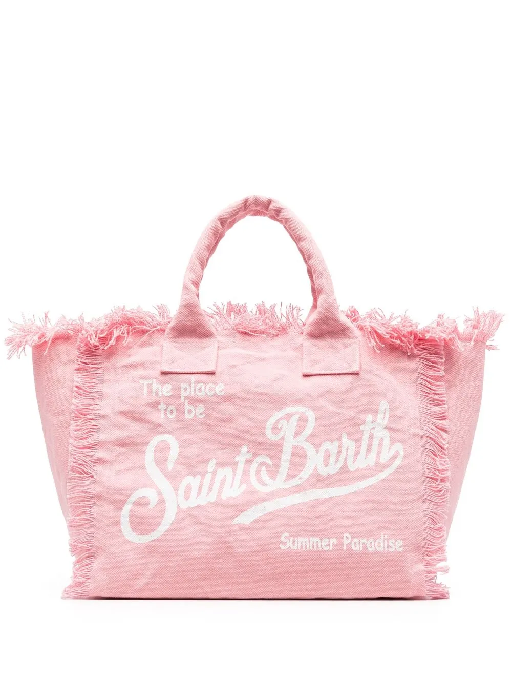 mc2 saint barth sac cabas vanity à logo imprimé - rose