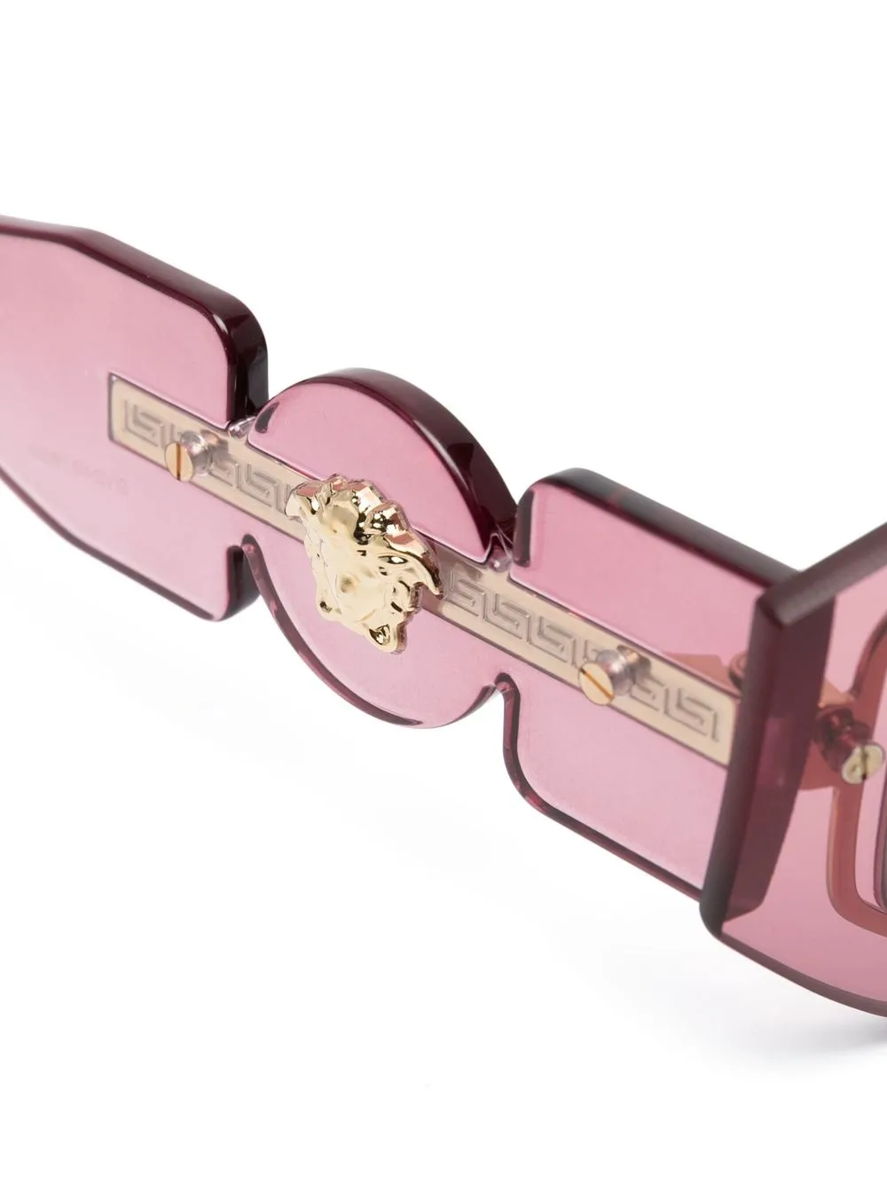  Versace Eyewear Sonnenbrille Mit Eckigem Gestell   Rosa 