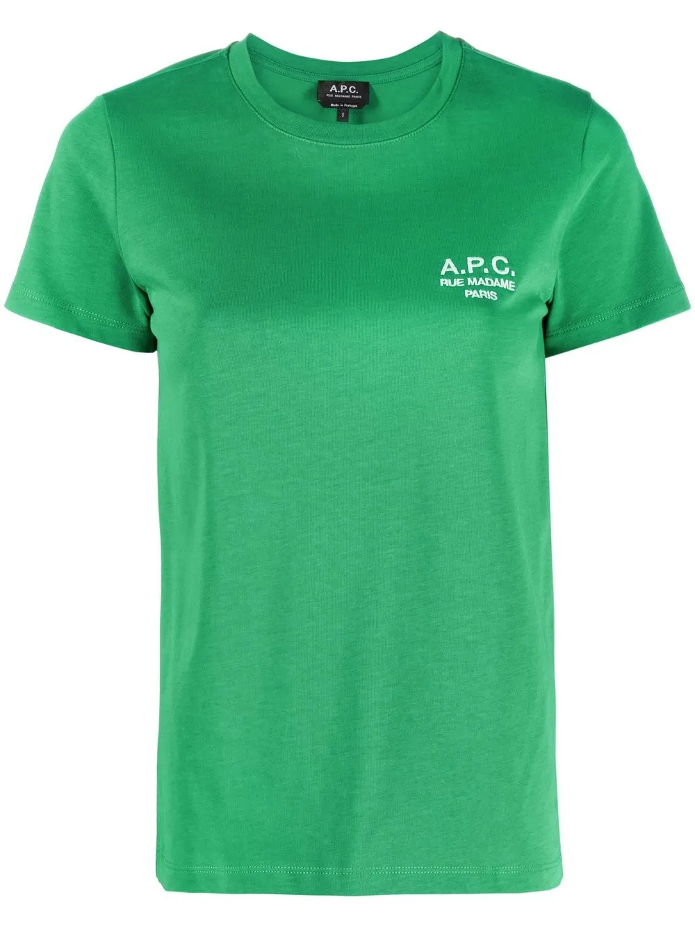 

A.P.C. logo-embroidered T-shirt - Green