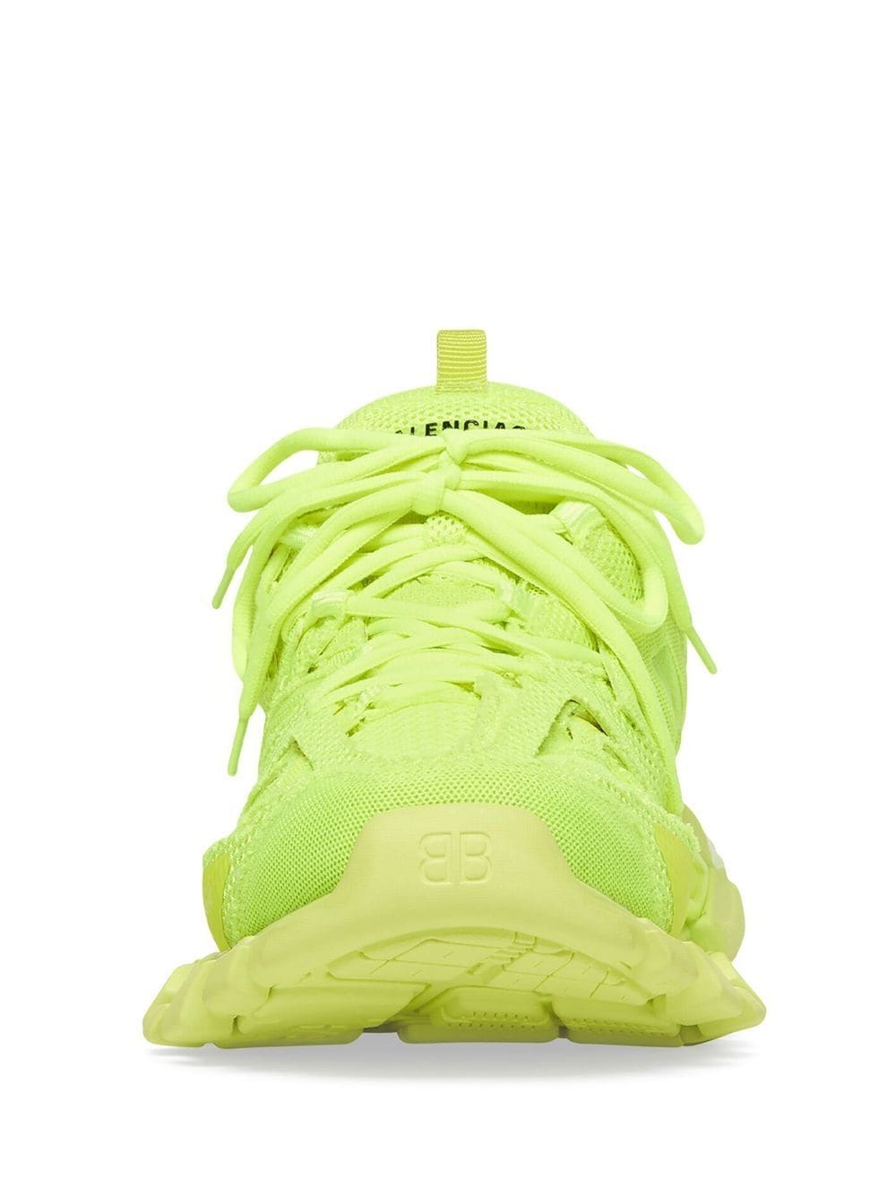 Shop Balenciaga Track Mesh Sneakers In Yellow