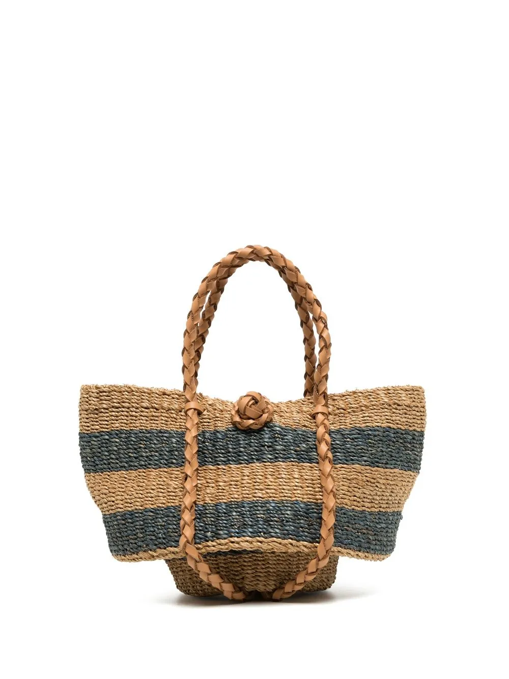 

Aranaz Pequenita striped tote - Neutrals