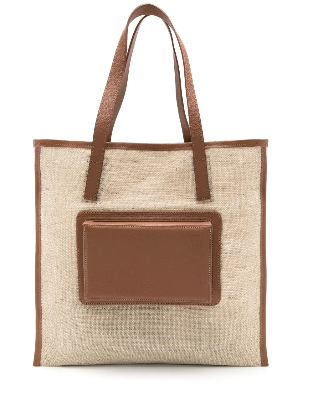 two-tone tote bag