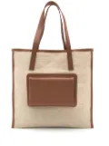 MISCI two-tone tote bag - Brown