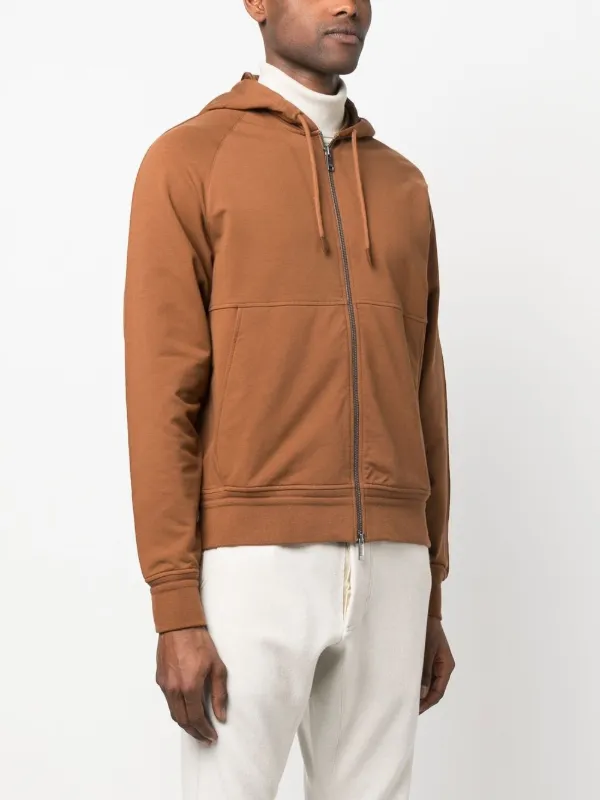 Zegna Drawstring zip-up Hoodie - Farfetch
