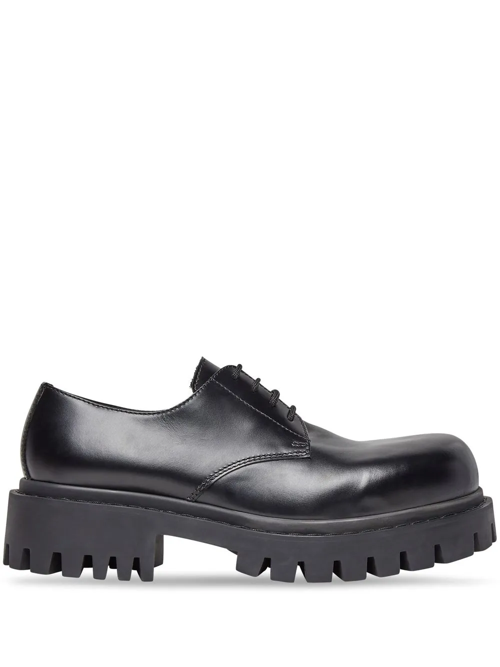 

Balenciaga Sergent leather derby shoes - Black