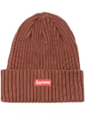 Supreme overdyed Box-Logo beanie - Brown