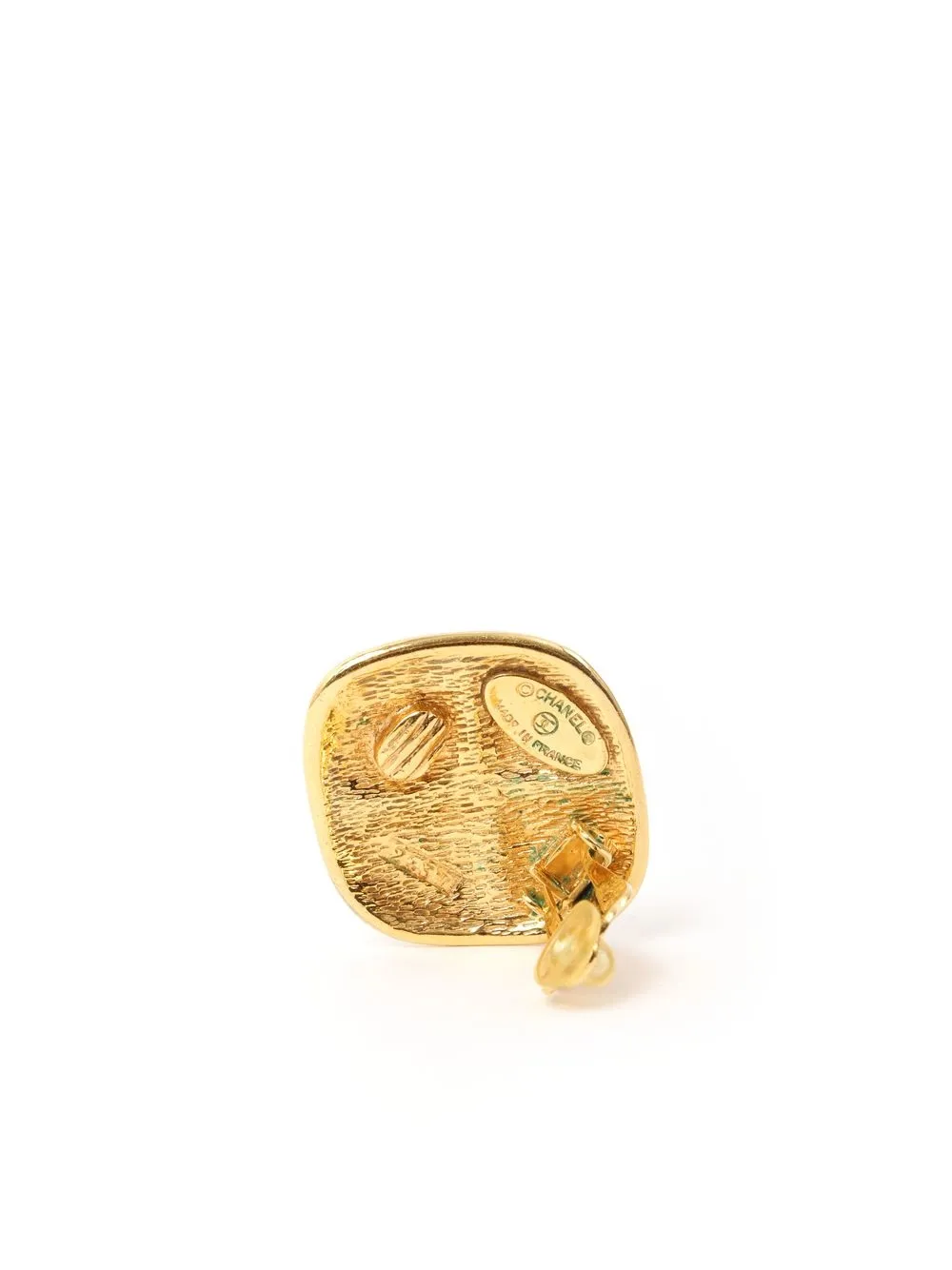 CHANEL Pre-Owned Oorclips met CC-logo - Goud