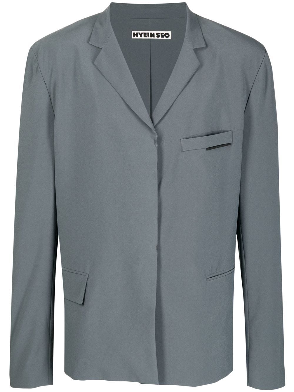 Hyein Seo Notched-collar Blazer In Grau