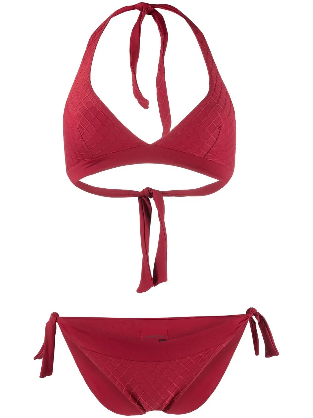 

Fisico diamond pattern bikini - Red