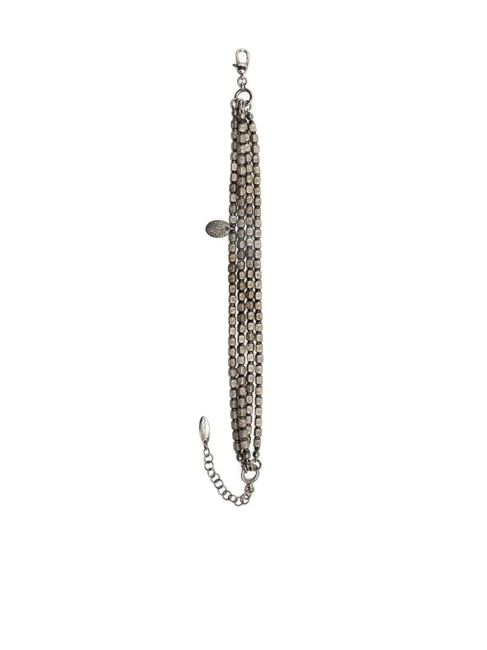 

Brunello Cucinelli pulsera a capas con múltiples cuentas - Negro