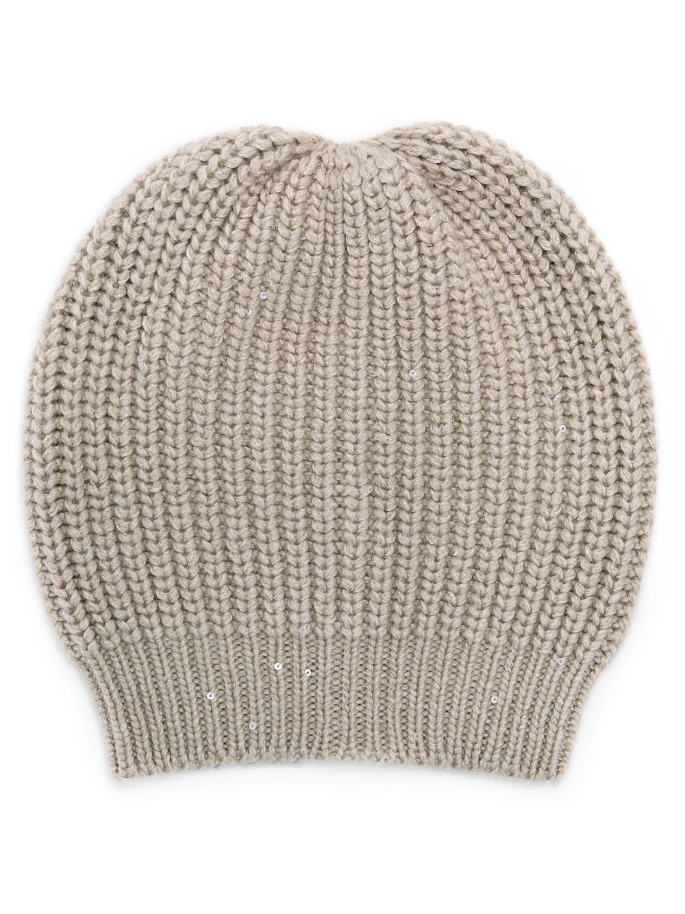 Brunello Cucinelli purl-knit ribbed-trim beanie - Neutrals