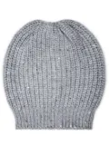 Brunello Cucinelli ribbed-knit beanie - Grey