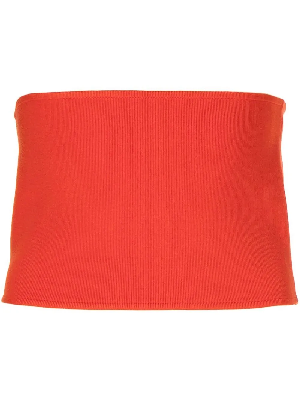 

Tory Burch vestido estilo bandeau tejido de canalé - Rojo