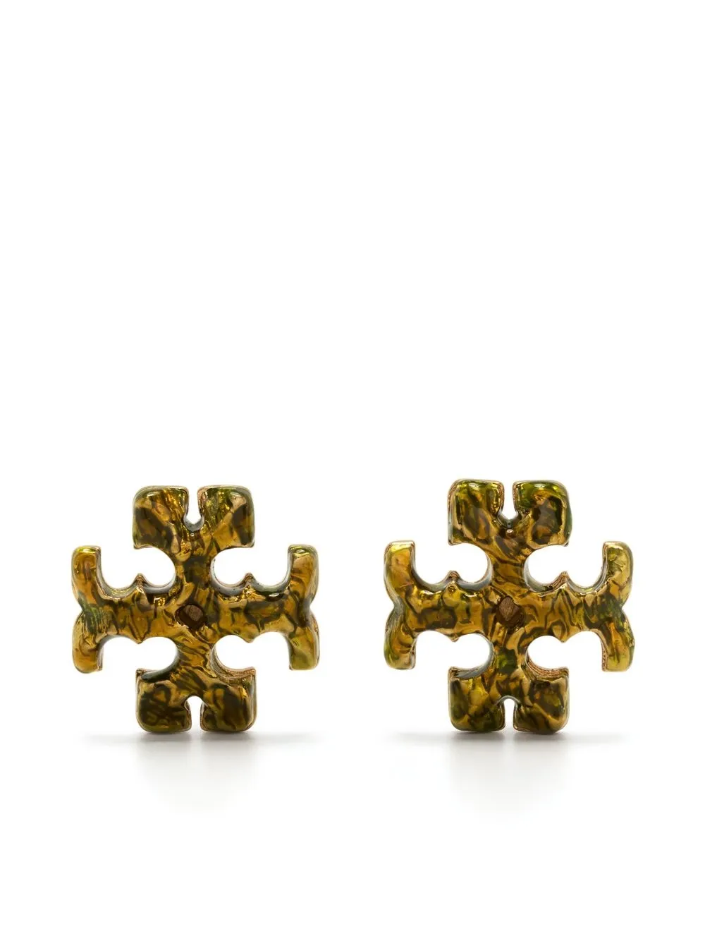 

Tory Burch Roxanne Painted stud earrings - Gold