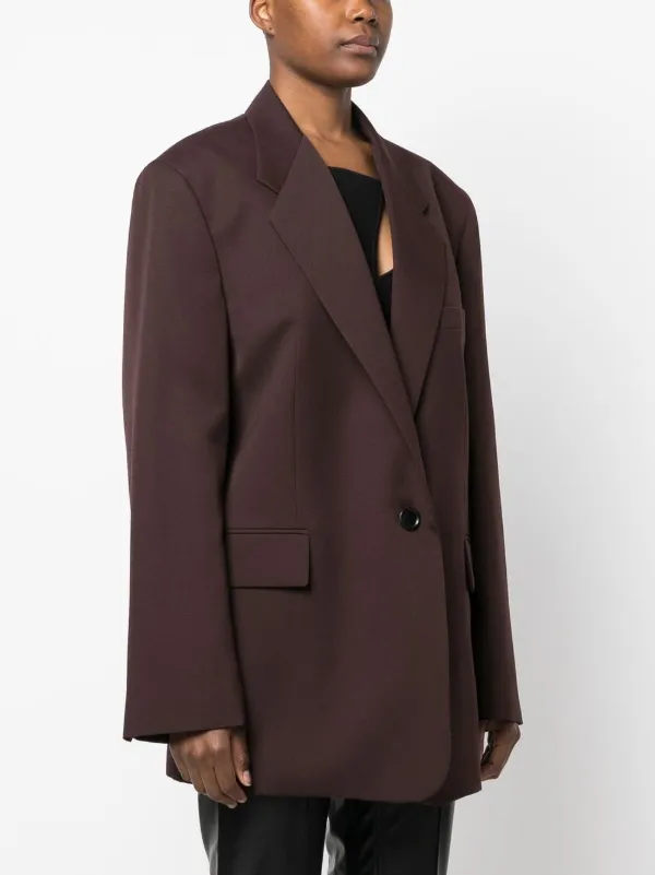 [ロウ クラシック] LOW CLASSIC OVERSIZED 3-BUTTON WOOL BLAZER LOW CLASSIC